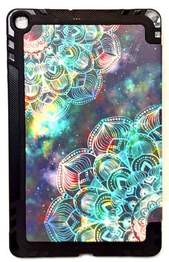ZHK Galaxy Tab 10.0 Plus Folio Case Fold out Stand, Mandala Pattern, Magnets